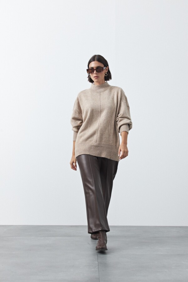 POLERA ISLAND Beige Melange