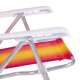 Silla reclinable 4 posiciones aluminio NARANJA