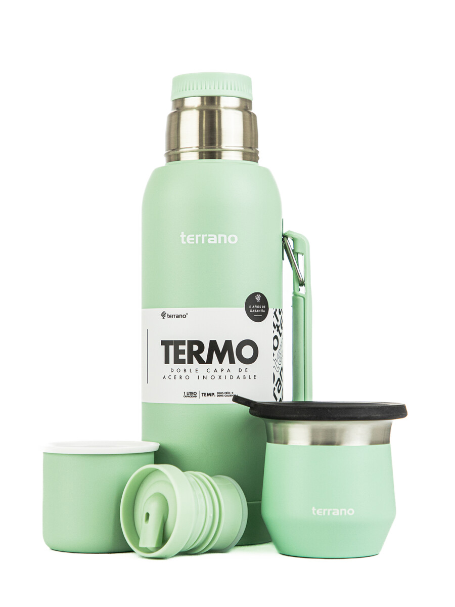 Kit Termo 1 LT Base de Silicona + Mate flap - Verde Agua 