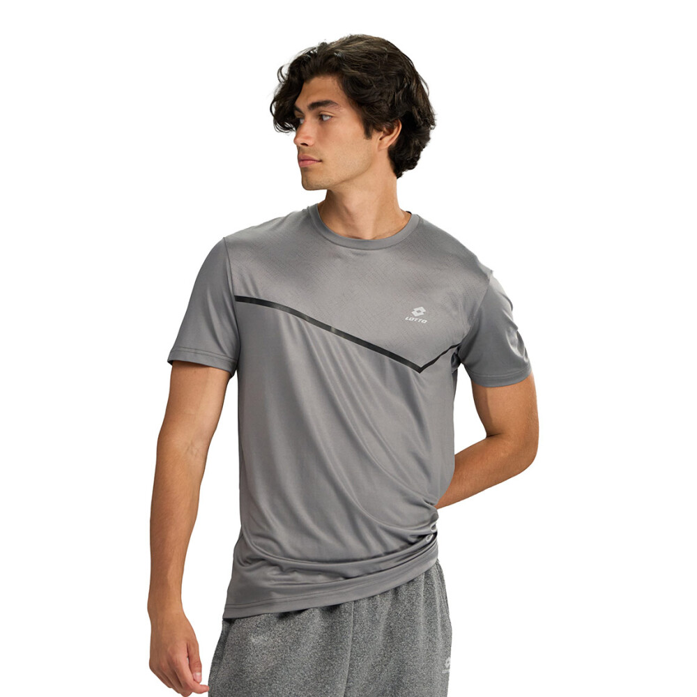 Lotto Remera Manga Corta de Hombre DAMIANO - Gris Gris