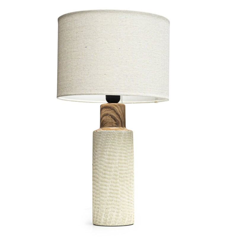 LAMPARA PORCELANA SIMIL MADERA D38X69CM LAMPARA PORCELANA SIMIL MADERA D38X69CM