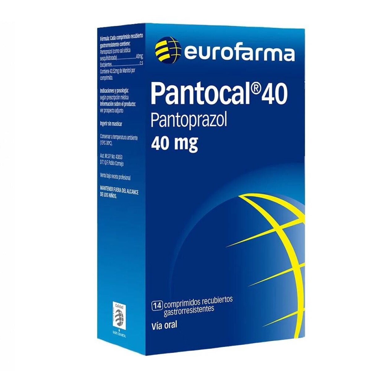 Pantocal 40mg 14 Comprimidos 