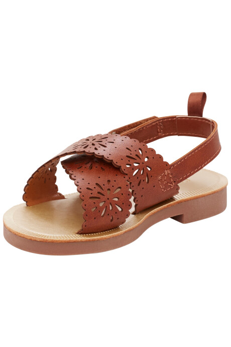 Sandalias con velcro, caladas Sin color