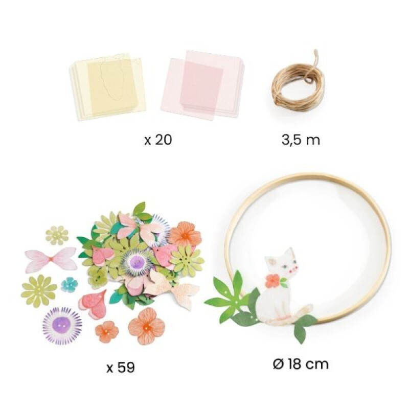 Kit Creativo Corona Floral Dalia Djeco Kit Creativo Corona Floral Dalia Djeco