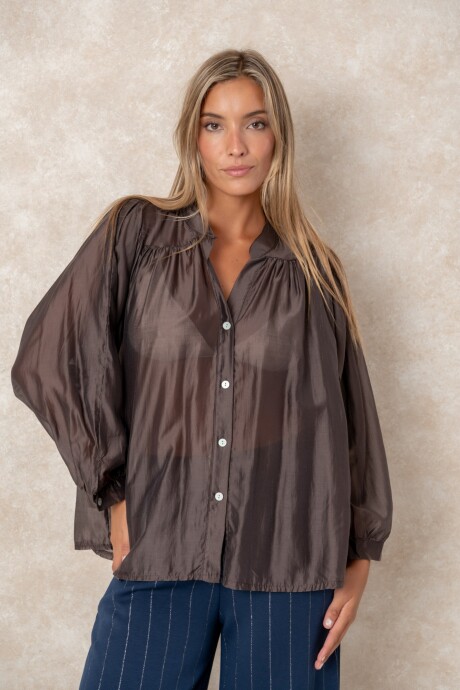 CAMISA FREYA Chocolate