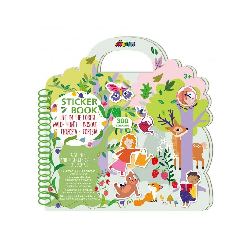 LIBRO DE STICKERS Y ACTIVIDADES, LIFE IN THE FOREST – AVENIR LIBRO DE STICKERS Y ACTIVIDADES, LIFE IN THE FOREST – AVENIR