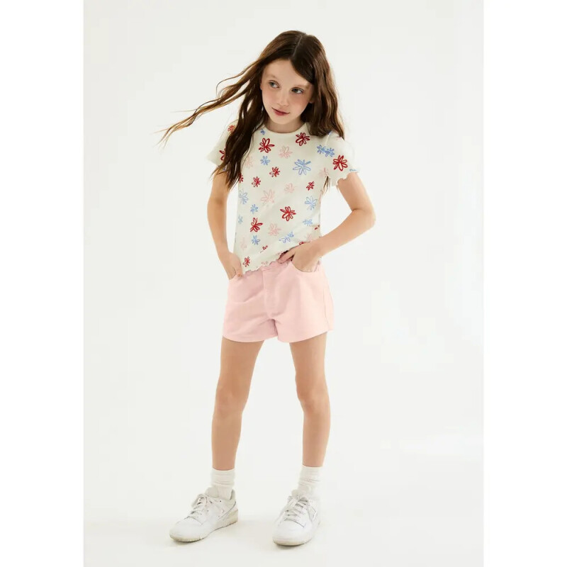 SHORTS FEM ROSA CLARO