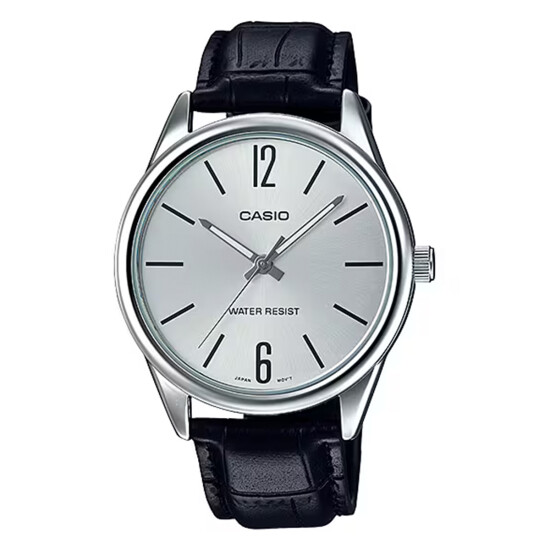 Reloj CASIO MTPV005L-7BUDF Cuero Negro Esfera 40mm 0