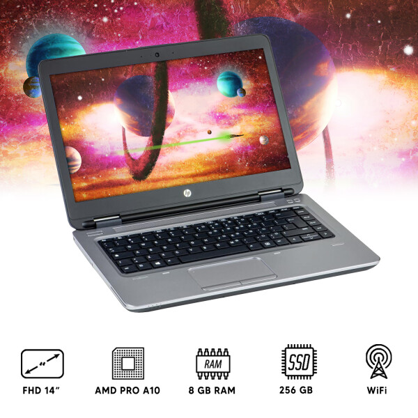 Notebook Hp Probook Amd Pro A10/ 8gb Ram / 256 Gb Ssd NOTEBOOK RFPL HP 645G3 AMD A10/8/256/14