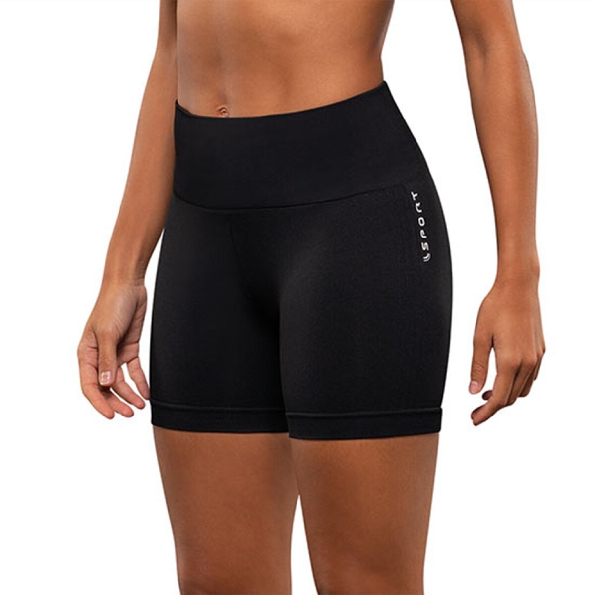 Short Calza Deportiva Para Mujer Lupo Sport Basic - Negro 
