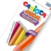 Lápices de Colores Carioca Maxi Triangulares Neón x6 – Diseño Italiano N/a