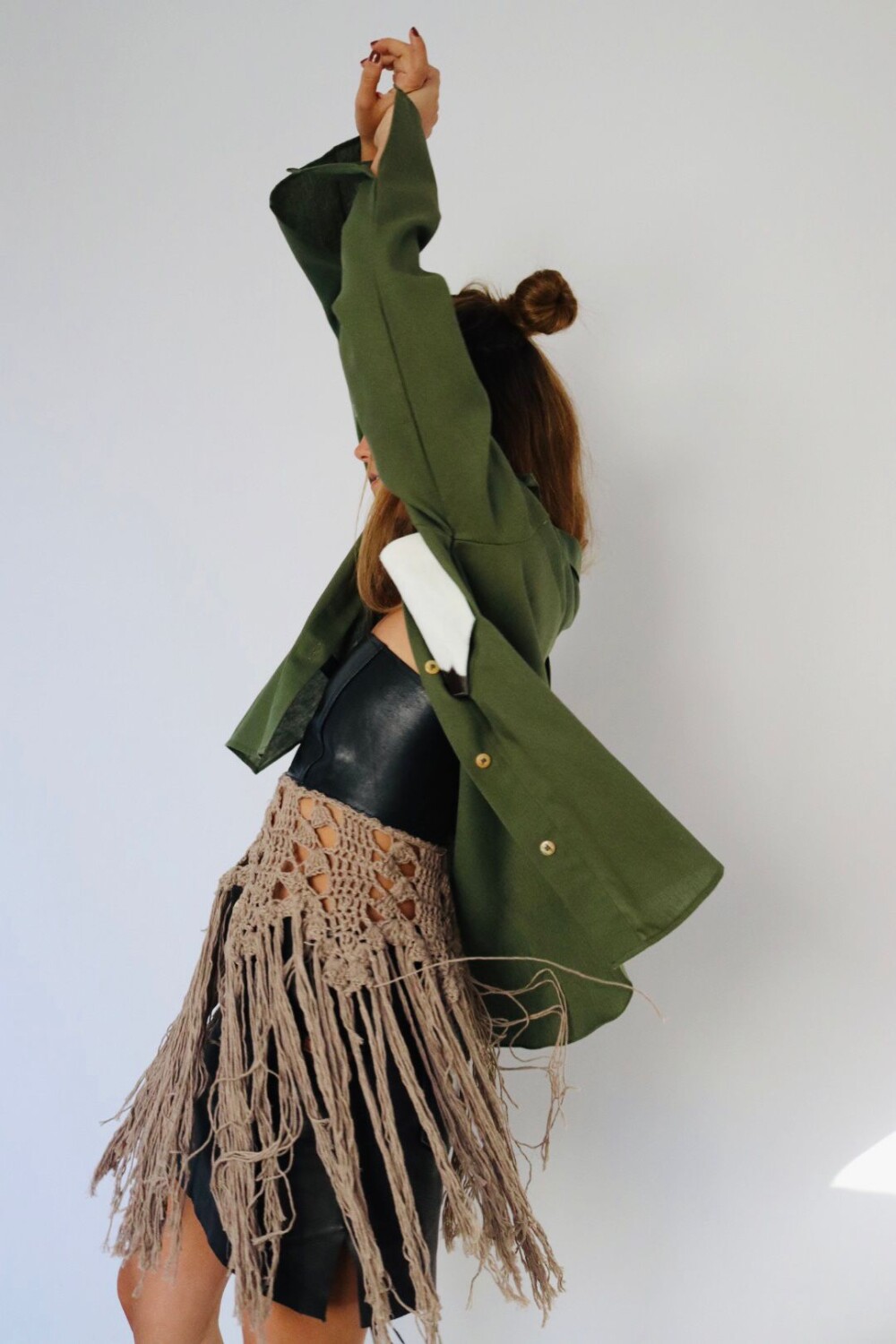 Top Util Crochet Negro