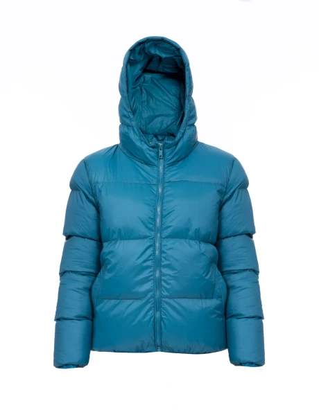 Campera puffer petroleo