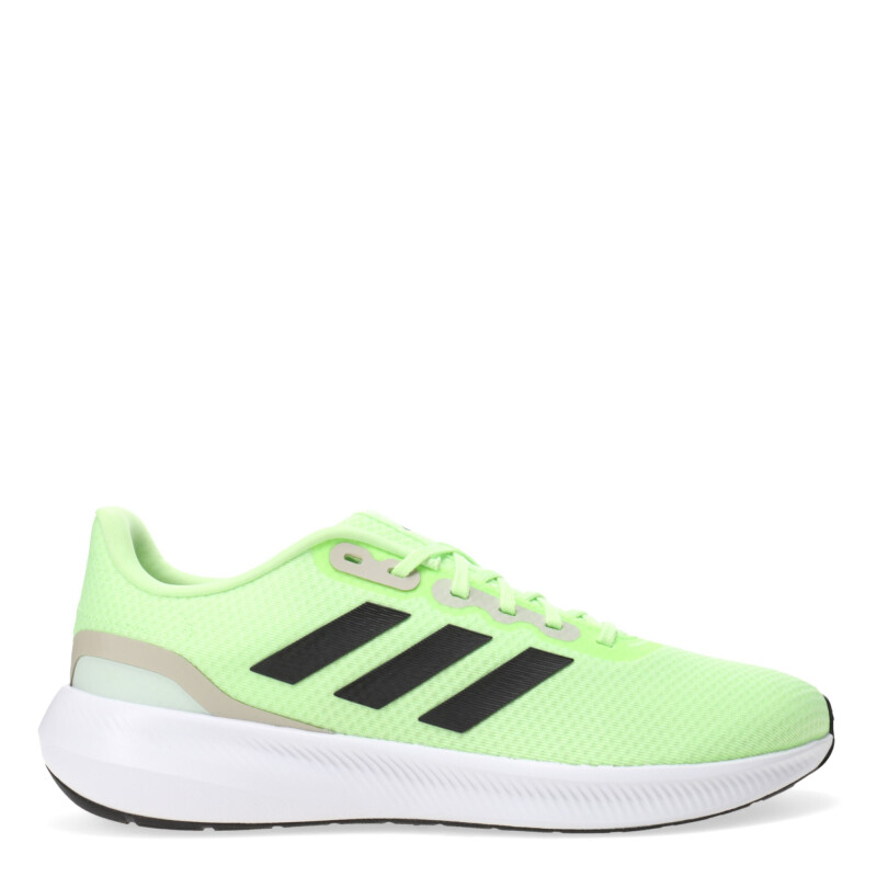 Championes de Hombre Adidas Runfalcon 3 Verde Fluo - Negro - Blanco