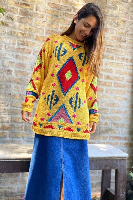 Sweater Gitano Base Amarilla