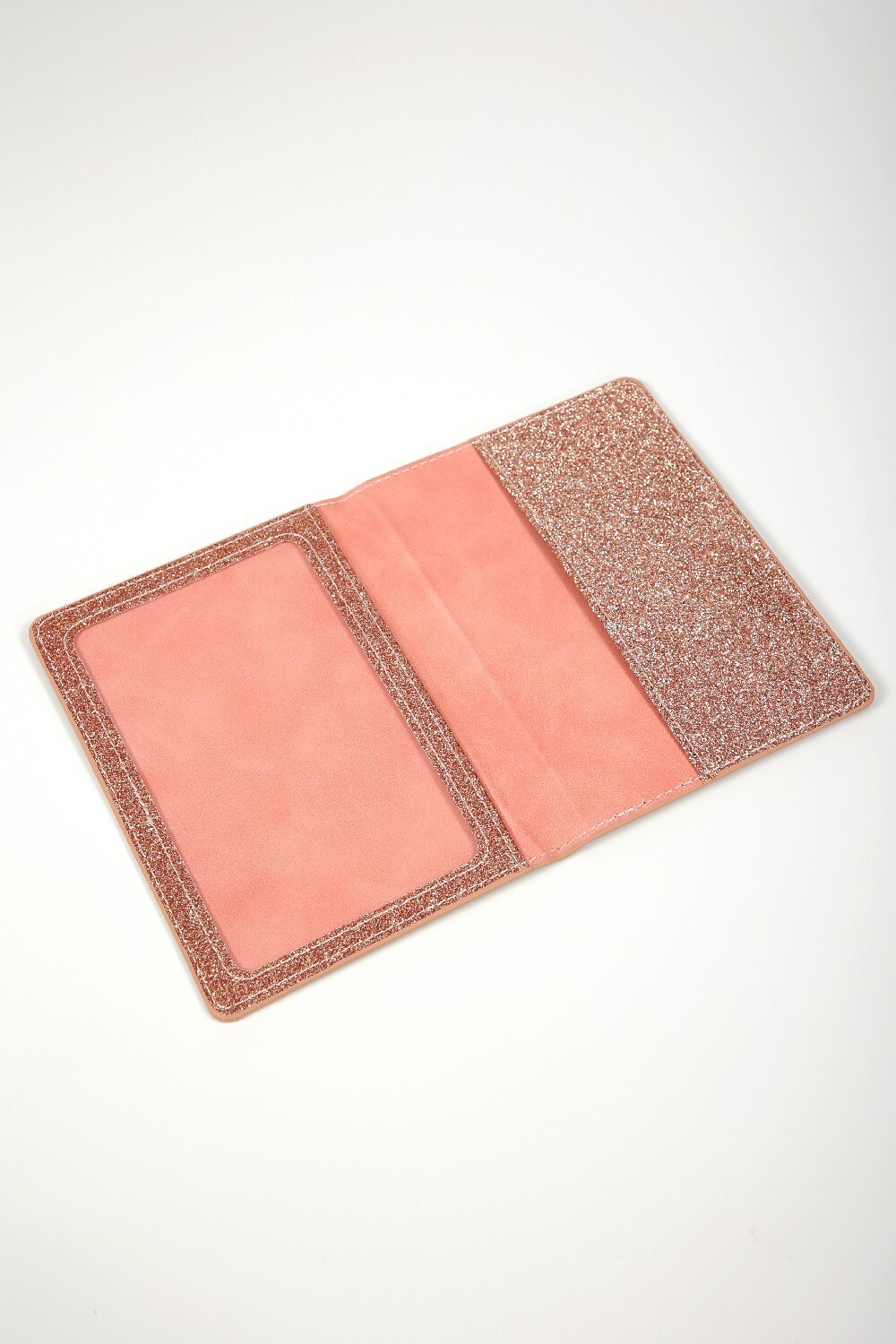 Porta Pasaporte Brillo Rosa