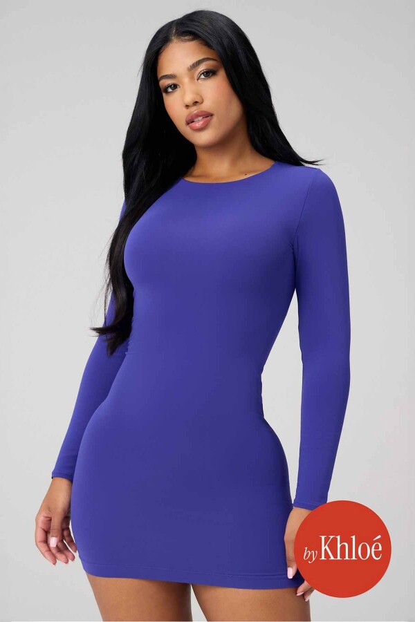 Vestido Seamless Long-Sleeve Mini Dress Mujer Nightfall