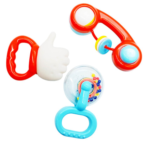 Set X12 Sonajeros Para Bebes Sensoriales Mordillo Multicolor