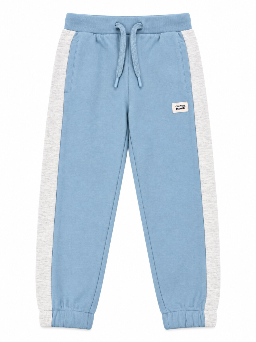 PANTALON DEPORTIVO PESPUN NEW - AZUL PIEDRA 