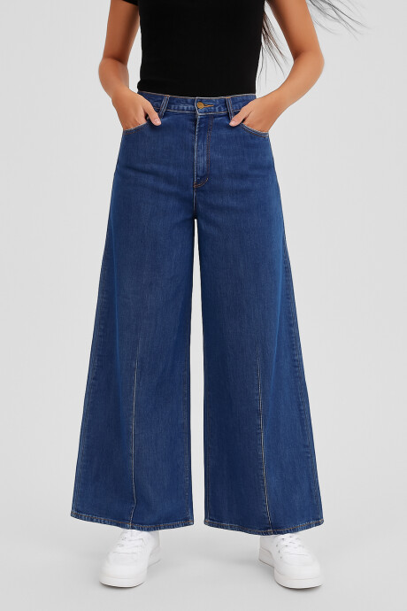 Pantalon Bienne Azul Grisaceo