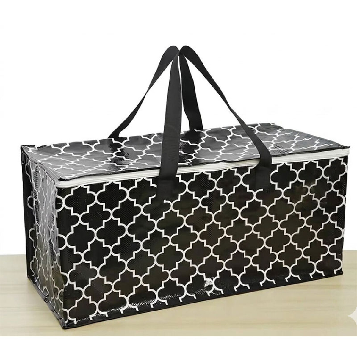 Bolsa plastillera negra con diseño 70*39*42 cm - Bolsa Plastillera Negra Con Diseño 70*39*42 Cm 