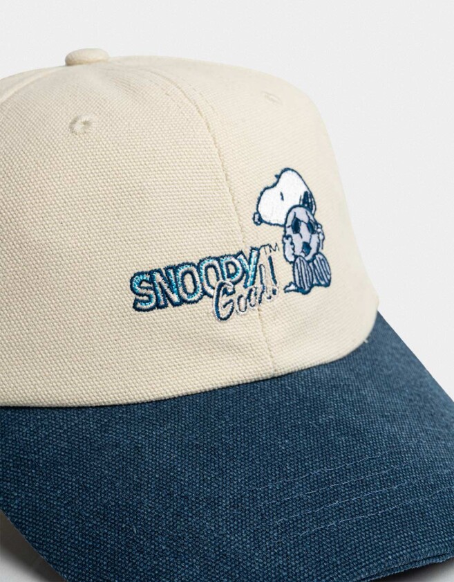Caps Gorra Bordada Snoopy - Combinacion Bicolor