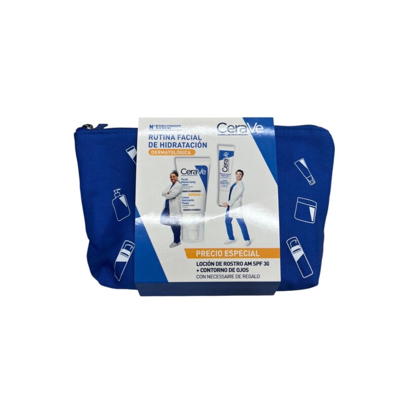 Set CeraVe rutina de hidratación facial loción SPF 30 + contorno ojos Set CeraVe rutina de hidratación facial loción SPF 30 + contorno ojos