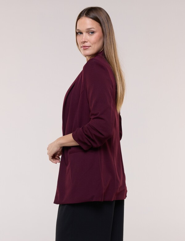Blazer Crepe Manga Fruncida VIOLETA