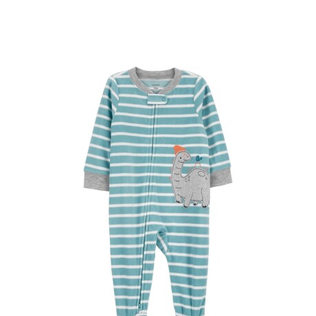 Pijama Carters con Pie Micropolar Dinos 1PZ TURQUESA