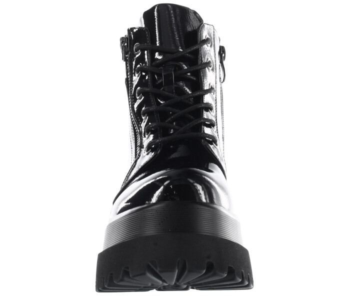 Bota MARCI acordonada Black/Pattent
