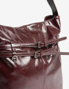 Saca Cartera Formato Saca Con Cinturones - Rojo Vino