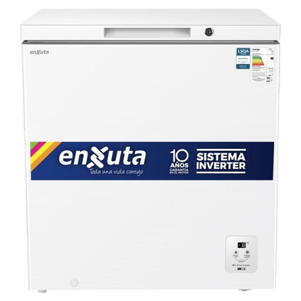 Freezer Horizontal Enxuta FHENXI16200 Inverter 198L - BLANCO 