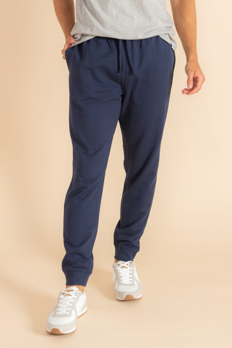 Pantalón deportivo con puño Azul Marino