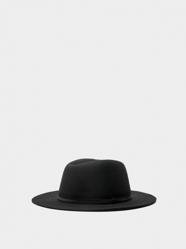 Sombrero De Lana negro