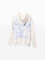 CANGURO HOODIE BLUE STITCH BEIGE