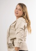 Campera de gabardina fina Con apliques Importación italiana Campera de gabardina fina Con apliques Importación italiana