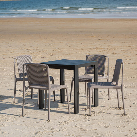 Mesa de exterior Rodas 70x70cm