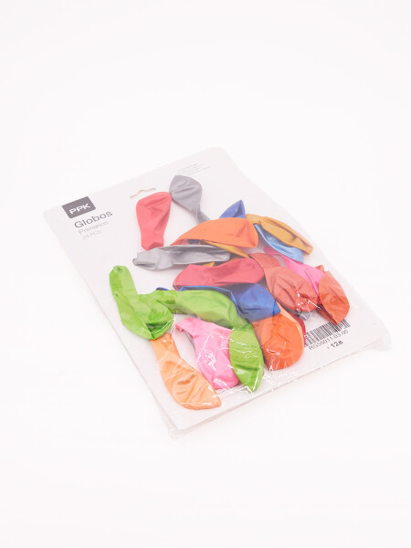 GLOBOS PRIMARIOS 24 PCS MULTICOLOR