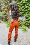 Leather Jeans Crawford Caramel