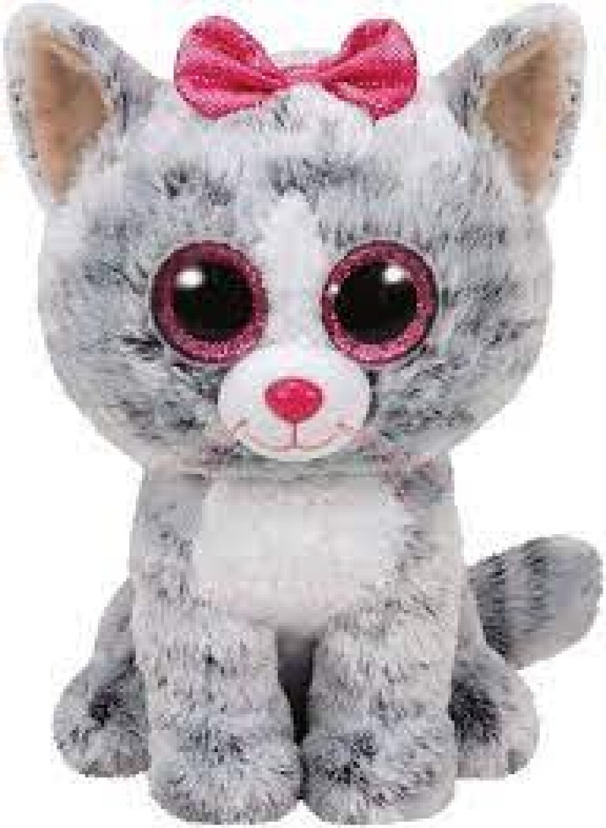 Peluche Ty Gatita Gris Kiki 24cm 