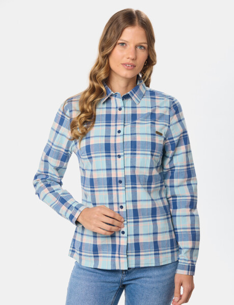 CAMISA A CUADROS Azul