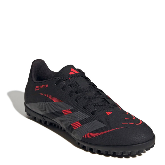 Championes Unisex Adidas Futbol 5 Predator Club TF Negro - Rojo