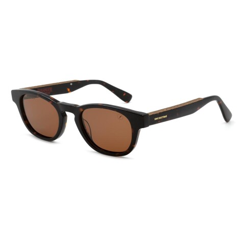 Lentes de Sol Stranger Things Redondo - Hombre Marrón/Negro