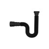 Sifón extensible corrugado negro 70 cm Univ. Blukit Sifón Extensible Corrugado Negro 70 Cm Univ. Blukit