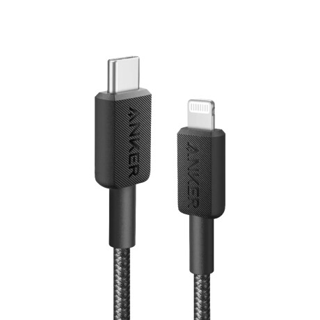 Cable de datos Anker USB-C a Lightning 1m Black Cable de datos Anker USB-C a Lightning 1m Black