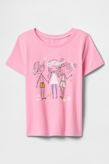 Remera Gráfico Toddler Niña Parisian Pink