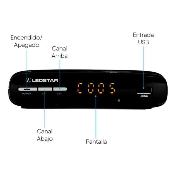 Sintonizador Digital De Tv Isdb-t Ledstar Ltv-view SINTONIZADOR ISDBT LEDSTAR LTV-VIEW