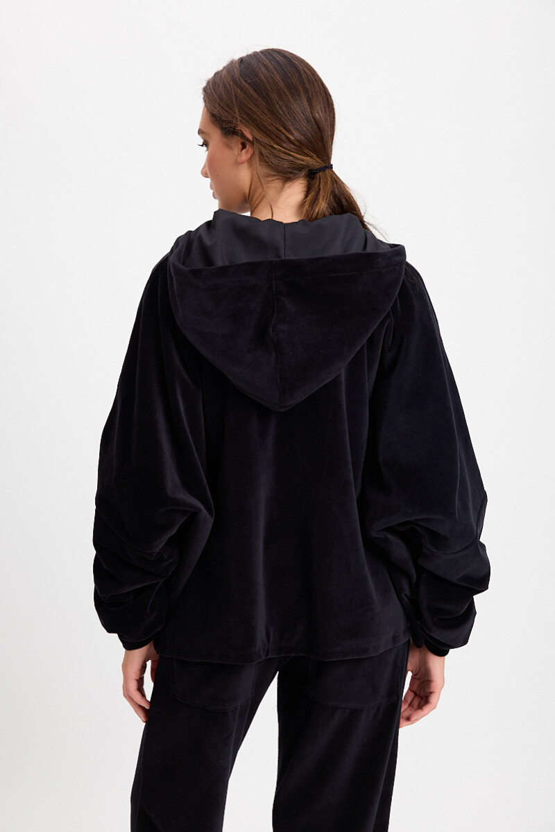 Campera Hoodie Negro