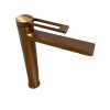 Grifería de lavatorio Monocomando de mesada Alto Elar Bronce cepillado Grifería De Lavatorio Monocomando De Mesada Alto Elar Bronce Cepillado