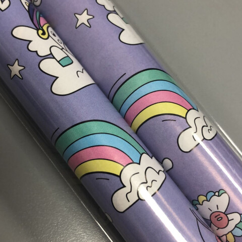 Pack x 2 Papel de Regalo Unicornio